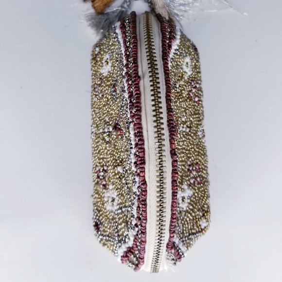 JASPER & JEERA Beaded Coin Purse Pouch Wallet - Picture 3 of 9